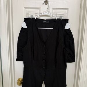 2 Piece Linen Vest and Shorts Set